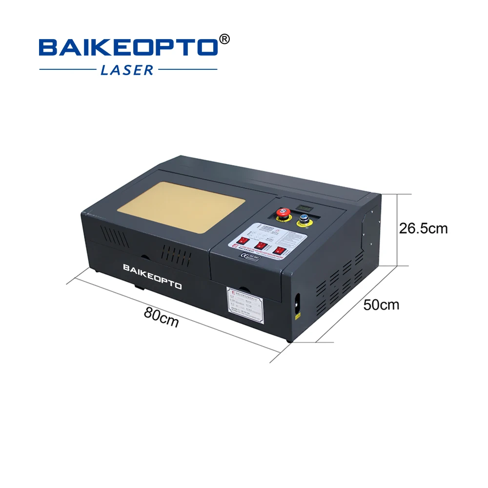 50W BK-K3020A Top Selling Manual Large Area CO2 Laser Engraving Machine For 3D Crystal Acrylic With Factory Price