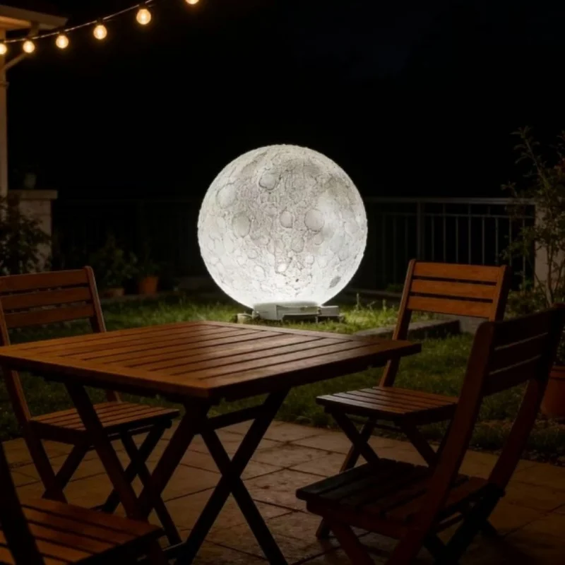 

MoonlightLight Outdoor Planet Waterproof Courtyard Light Solar Plug in Lawn Light Moonlight Light Landscape Atmosphere 3D Sphere