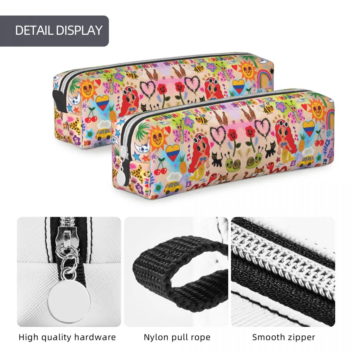 Karol G Manana Sera Bonito Pencil Case Pencilcases Pen Box for Student Large Storage Bags School Supplies Gifts Stationery