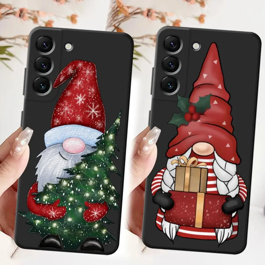 أسود لينة غطاء الهاتف حقيبة لهاتف سامسونج غالاكسي A23 A53 A32 A26 A72 A41 A22 A52 A35 A24 A55 A36 A51 A73 A25 A71 سانتا كلوز #1