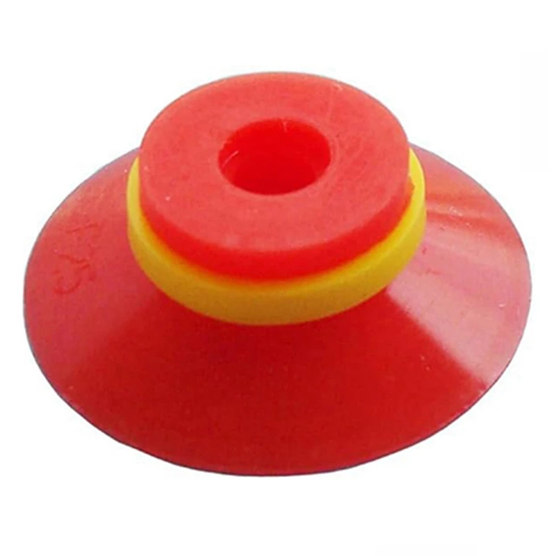 A83I-Industrial Flat Vacuum Suction Cup F Series Single-Layer Silicone Robotic Arm Accessory With Ribs,Pack Of 5 Pcs