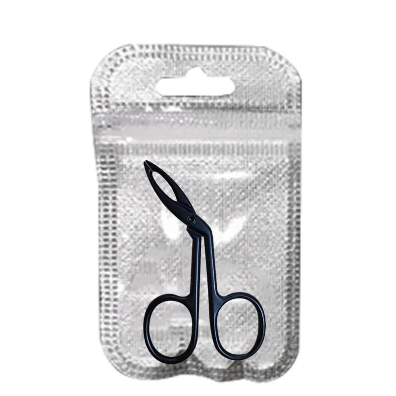 Tijeras para quitar el pelo de alta calidad, pinzas para cejas de punta plana, cortadora de abrazadera, nuevo