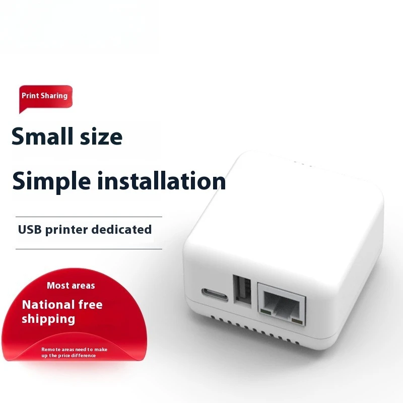 Mini NP330 Network USB 2.0 Print Server（Network/WIFI/WIFI Cloud Printing Version）printing Accessories Docking Stations USB Hubs