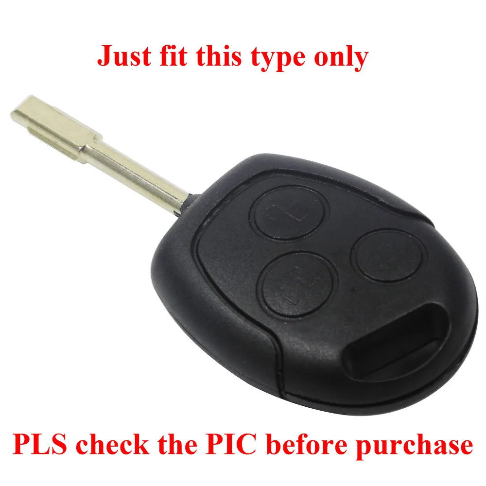 jingyuqin Silicone Car Key FOB Case Cover Set For Ford Focus Mondeo Festiva Fusion Suit Fiesta KA Remote Protector Holder