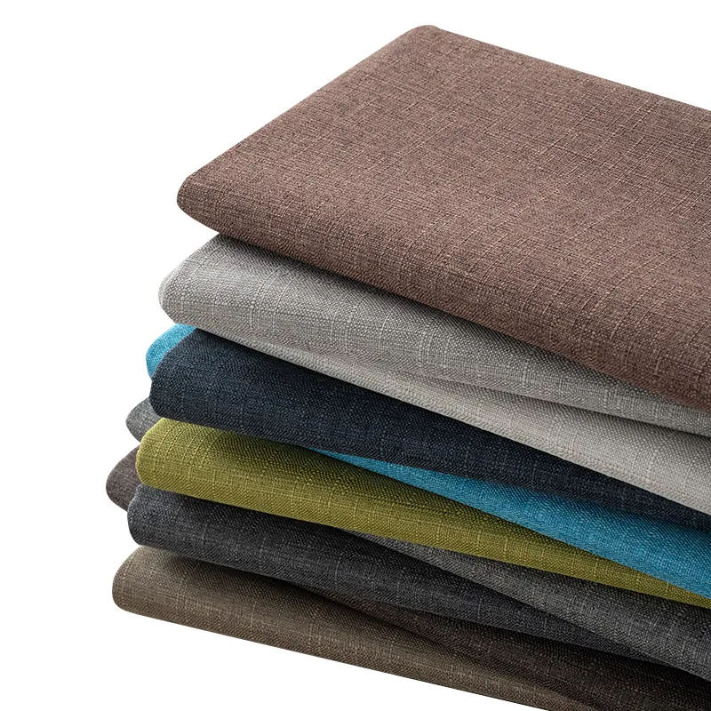 

Утолщенная однотонная толстая хлопчатобумажная льняная ткань для дивана, мягкая и жесткая упаковка, чехол для подушки, домашняя ткань «сделай сам»