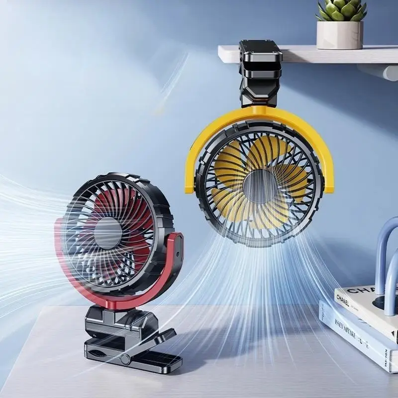 

USB Powered Visor Fan 5V Small Size 2000mAh Rechargeable Quiet Mode for Van SUV RV Truck Camping Gear Fast Cooling​