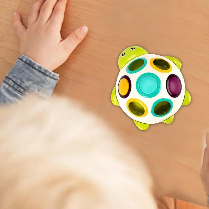 Turtle Press Toys Sensory Toy Tortoise Press Key Training Early Education Toys Hand-Eye Coordination For Children