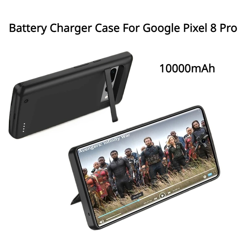 Battery Charger Case For Google Pixel 8 Pro  Portable Power Bank For Google Pixel 8 Charging Cover Capa externa bateria 10000mAh