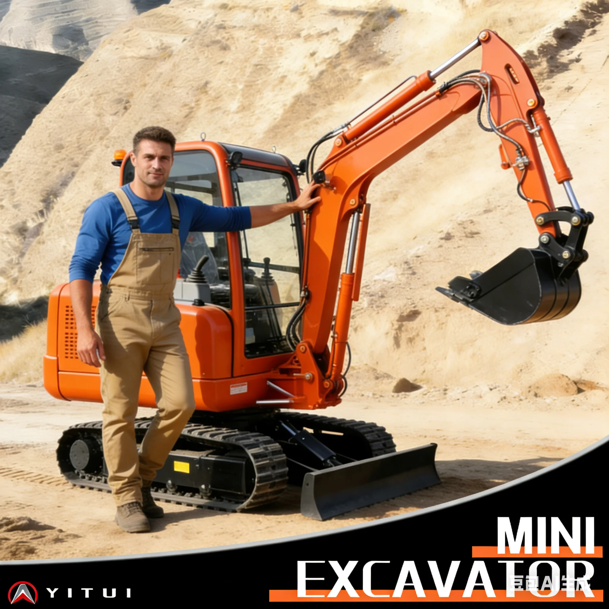 รถขุดขนาดเล็ก 2 ตัน รุ่นล่าสุด มาตรฐานไอเสีย EPA Euro 5 พร้อมบุ้งกี๋ ห้องโดยสารปิดพร้อมเครื่องปรับอากาศและระบบทำความร้อน รองรับการปรับแต่ง