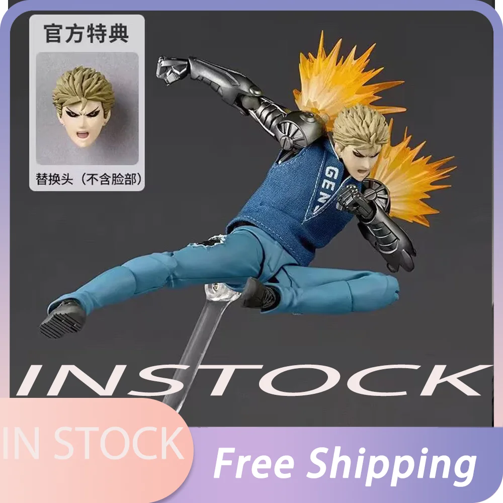 

In Stock Ko Genos Anime Action Figures Kaiyodo Revoltech Yamaguchi One Punch Man Figurine Joint Movable Model Gk Statue Kids Toy