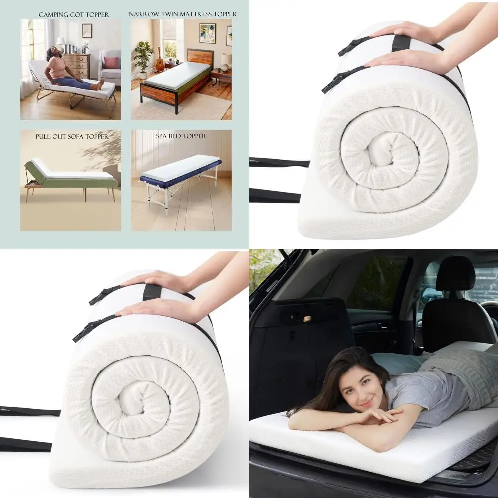 

Компактный наматрасник из пеноматериала для портативных детских кроватков, кемпинга, диванов и складных стульев (75 x 30)