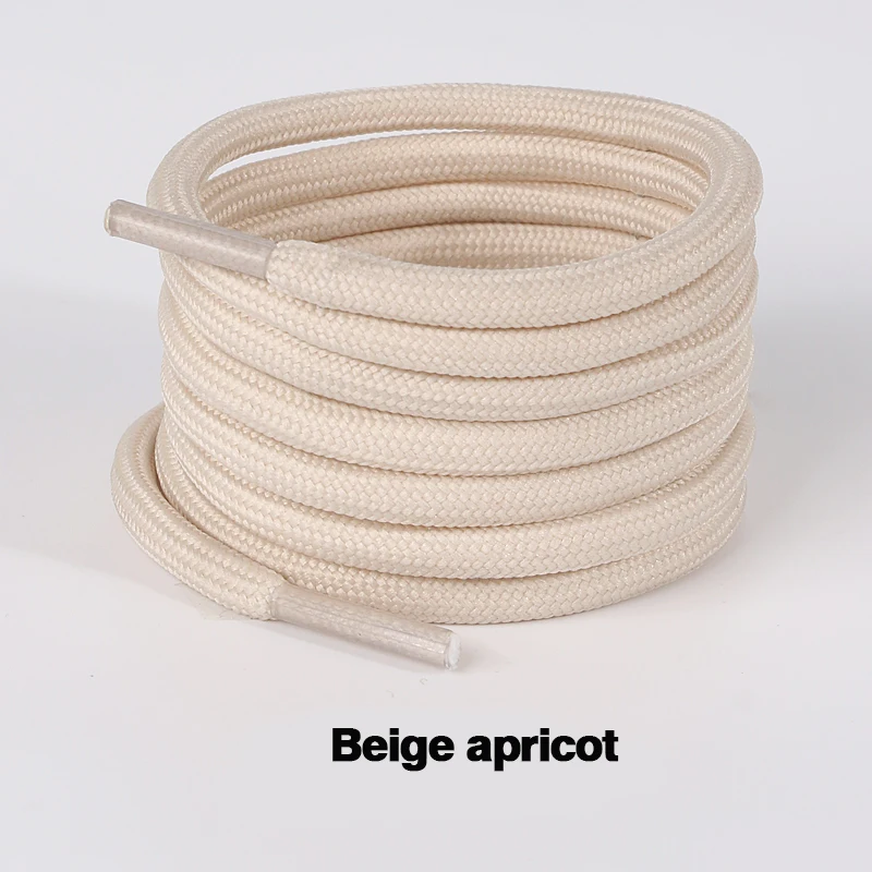 2025 Frühling und Sommer Beliebte Einfarbige Macaron-Schnürsenkel 5mm Runde Polyester Freizeit Unisex-Schnürsenkel – Detail 23