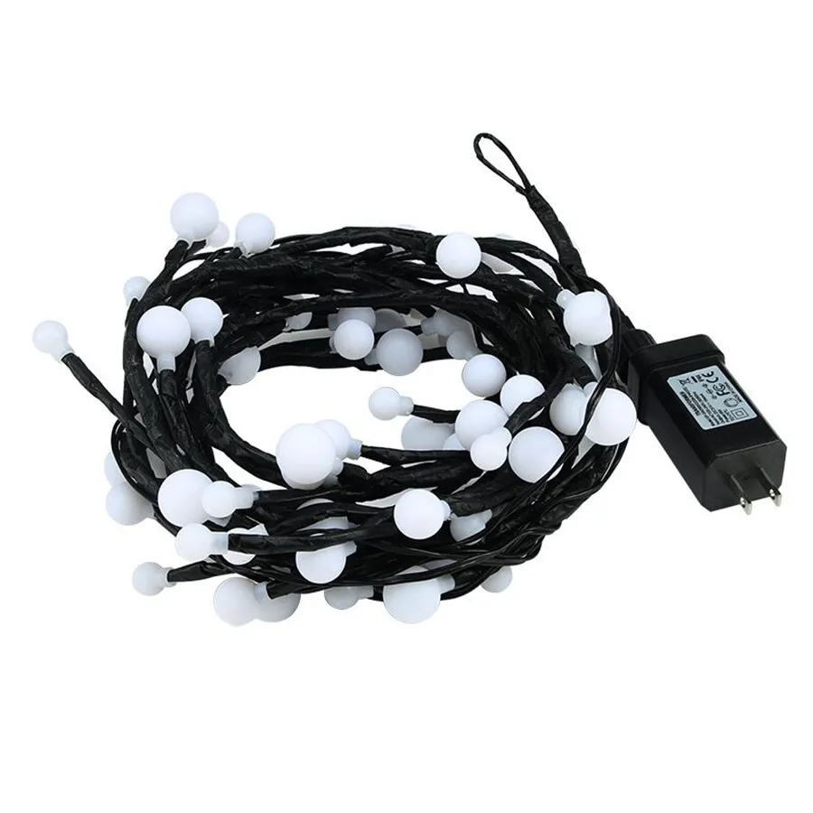 2.5M 72 LED Globe String Light 8 Modes 31V LED Branch Vine Christmas Fairy String Light For Christmas Party Wedding Decoration