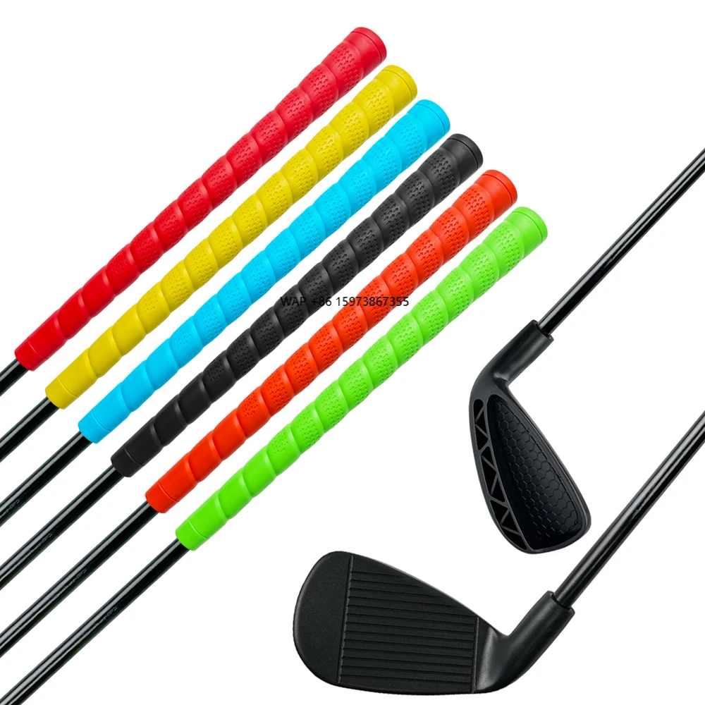 

Beginners Right Hand Stainless Steel 7 Iron Golf Club Rubber Training Practice Club Young Men and Women Squeeze Shot