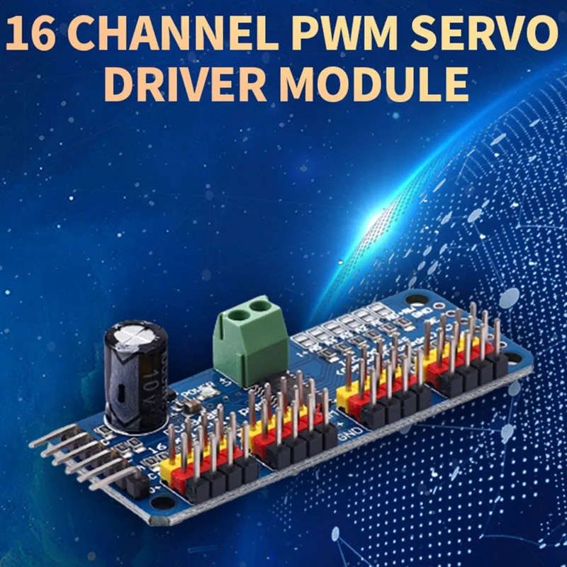 PCA9685 16 Channel 12-Bit PWM Servo Motor Driver I2C Module For Arduino Or Raspberry Pi Shield Module Servo Shield