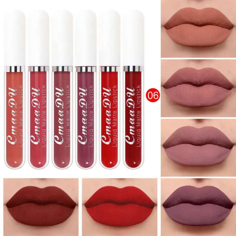 Matte Samt Lip gloss wasserdichte langlebige flüssige Lippenstift kosmetische Schönheit halten 24 Stunden Make-up Maquill ages