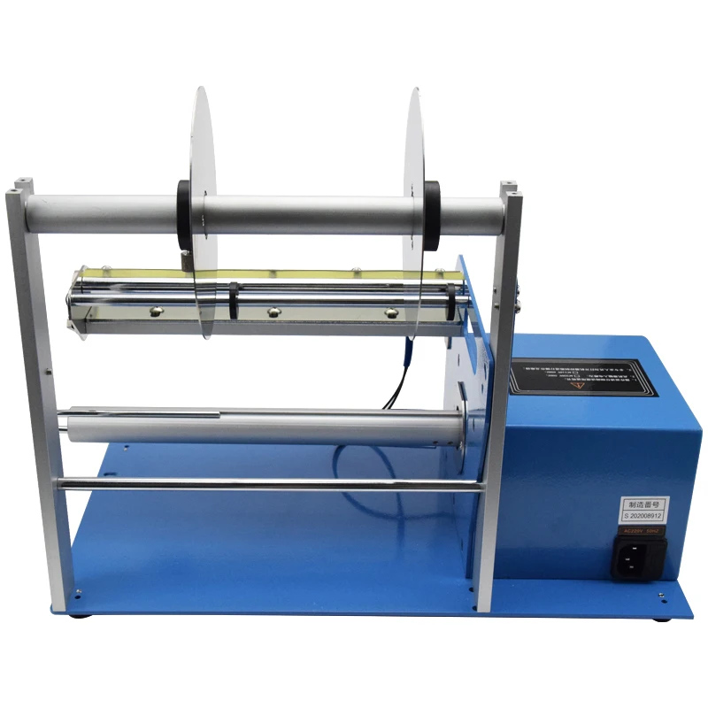 Máquina dispensadora de pelado de etiquetas de película transparente/PET, Sensor óptico de fibra eléctrica de FTR-118C de 10-250mm de ancho
