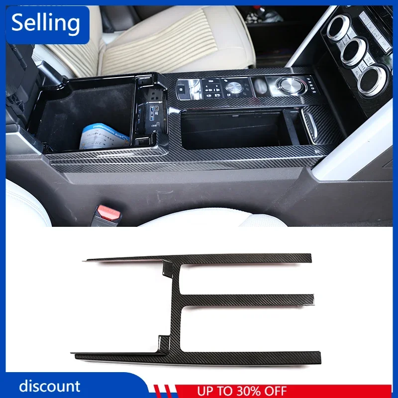 

Car Accessory Center Console Protection Panel Cover Trim For Land Rover Discovery 5 LR5 l462 2017-2018 Real Carbon Fiber 1 Pcs