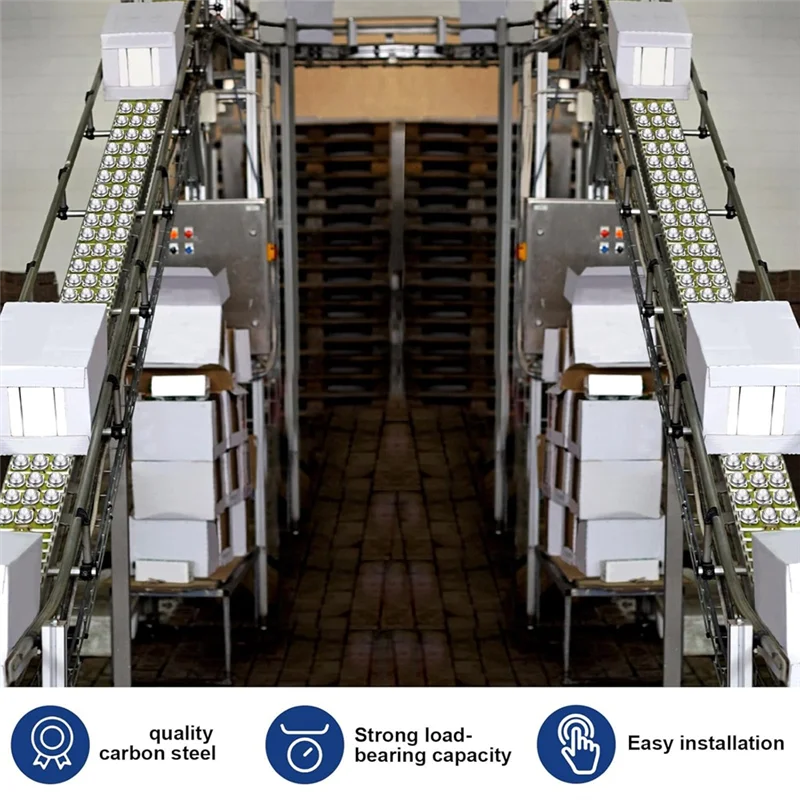 A11I 30 piezas 5/8 pulgadas rodamiento de transferencia de bolas de rodillos transferencia de bolas redondas de acero al carbono para sistema de transmisión de soporte de rodillo transportador