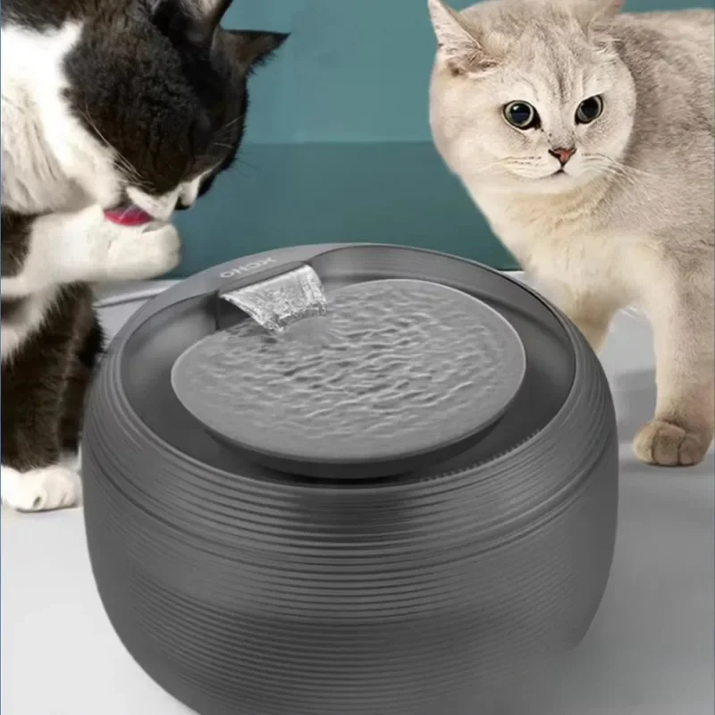 

Ultra Quiet Cat Water Fountain Automatic cyclic filtering Pet Drinking Water Cat and dog Constant Temperature WaterBowl with LED