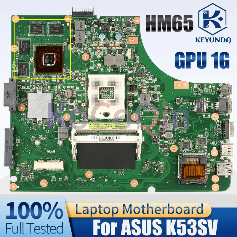 REV.3.1 ForASUS K53SV MAIN BOARD HM65 N12P-GS-A1 1G Notebook Mainboard Full Tested