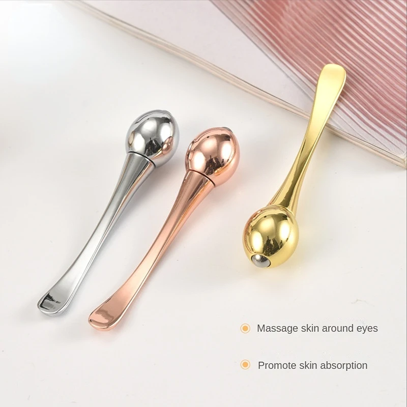 

Metal Face Massage Stick Anti Wrinkle Eye Cream Applicator Mask Mixing Spatulas Scoop Eyes Massage Beauty Bar Facial Care Tool