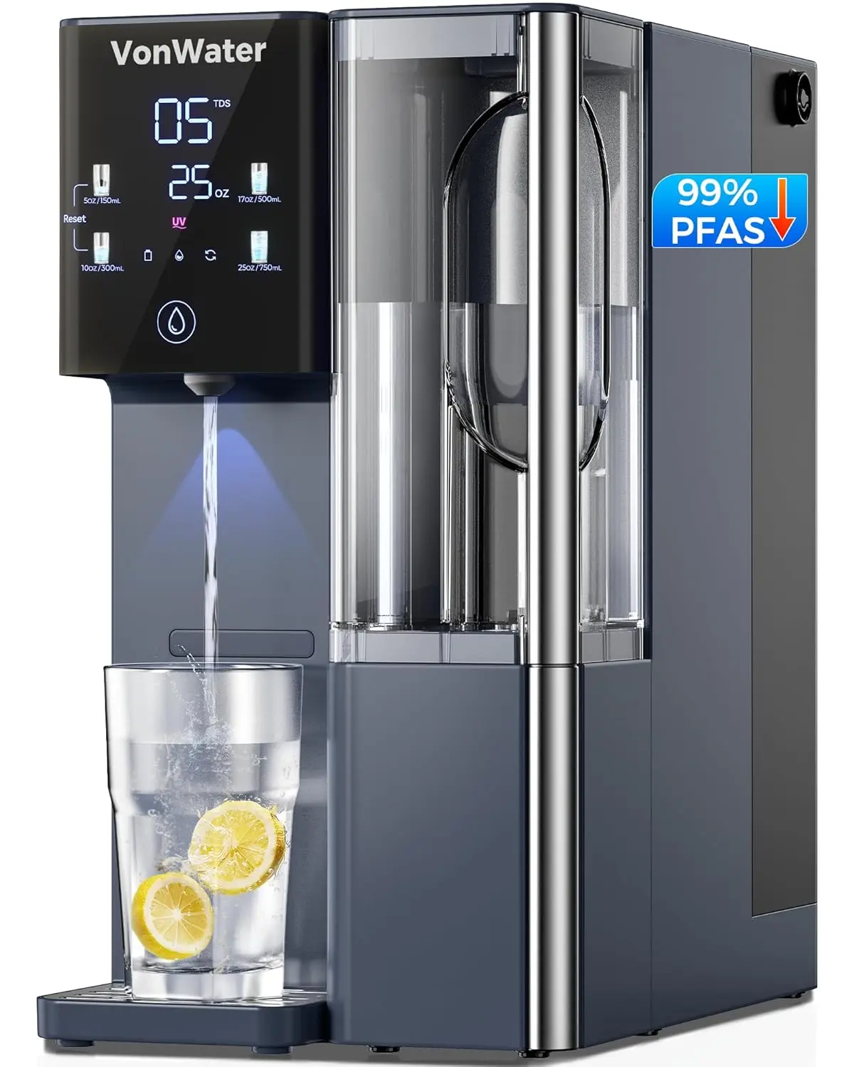 

7-Stage Countertop Reverse Osmosis Water Filter System, 528 Gallons RO Filtration with Pitcher, NSF Certified