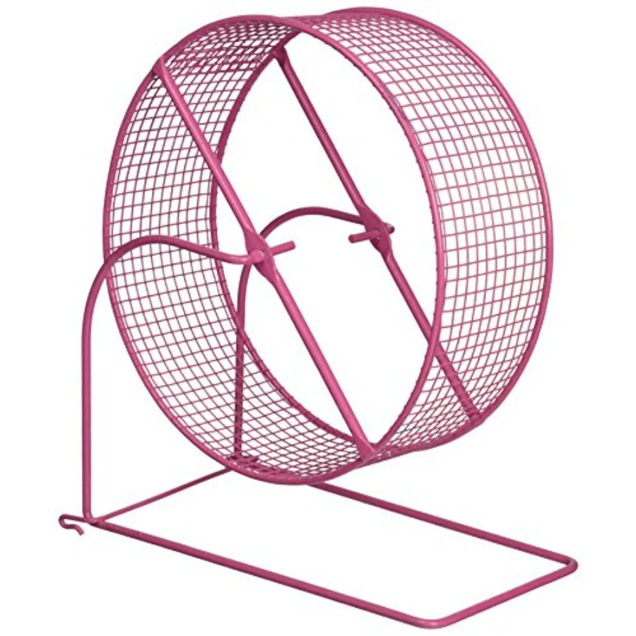 

Wire Mesh Hamster Wheel - Exercise Wheel for Pet Hamster, Gerbil, and Mouse, Silent Spinning, Accessories for Small Animals, 8
