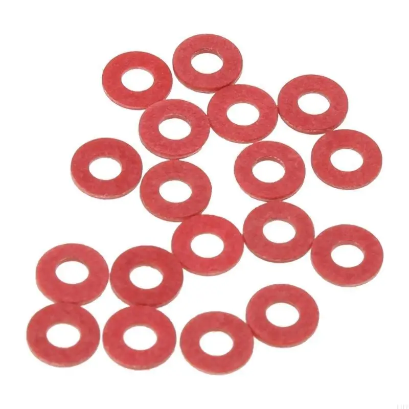 E1PF 100Pcs Insulation Red Steel Paper Fast bar Paper Gasket Screw Insulation Gasket Fiber Main Board Insulation Washer
