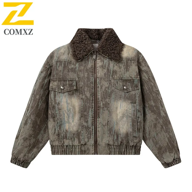 

COMXZ Men Varsity Jacket Athflow Vintage Casual Fishing High Quality Camping Windbreaker Jacket Travel Simple Breathable Jackets