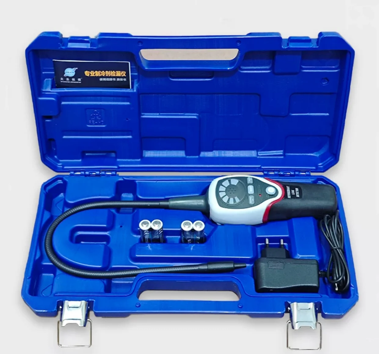 Portable HVAC Refrigerant Leak Detector, 3 g/year Sensitivity, Air Pump, Flexible Probe, R22 R134A R410A Tester, 3 Levels