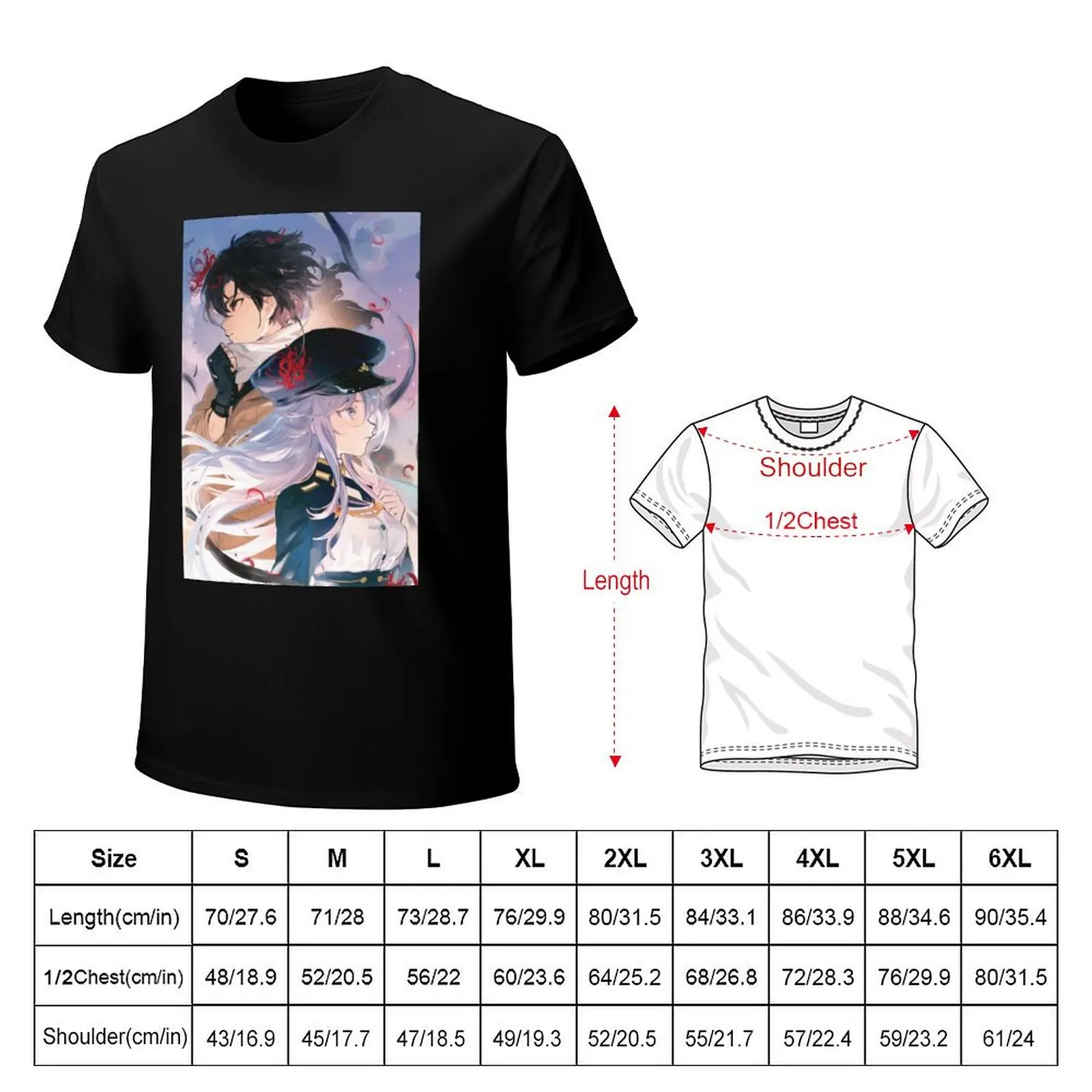 Lena and Shin - 86 Eighty Six T-Shirt graphic shirts customizeds anime tshirt mens graphic t-shirts anime