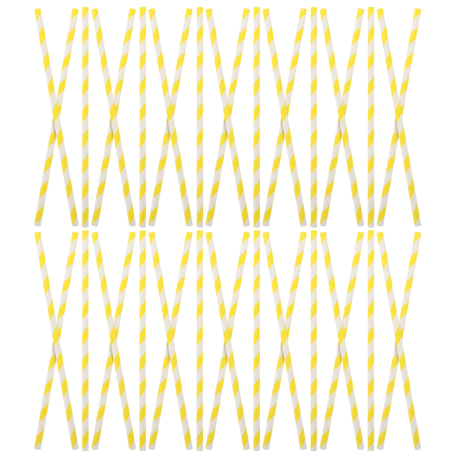 

100Pcs Portable Paper Straws Decorative Party Drinking Straw Eye-Catching Design Durable Smooth Mouth for Various Occasions