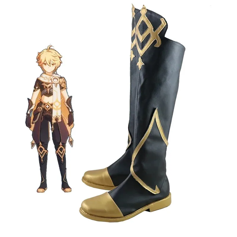 

NewGame Anime Genshin Impact Traveler Kong Cosplay Women Shoes Boots Props Halloween Party Accessories Customization Cheap2025