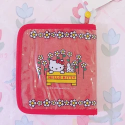 Sanrio Kawaii Anime Hello Kitty Storage Bag Cute Sweet Cartoon Multifunction Card Case Change Purse Lovely Gifts for Girls