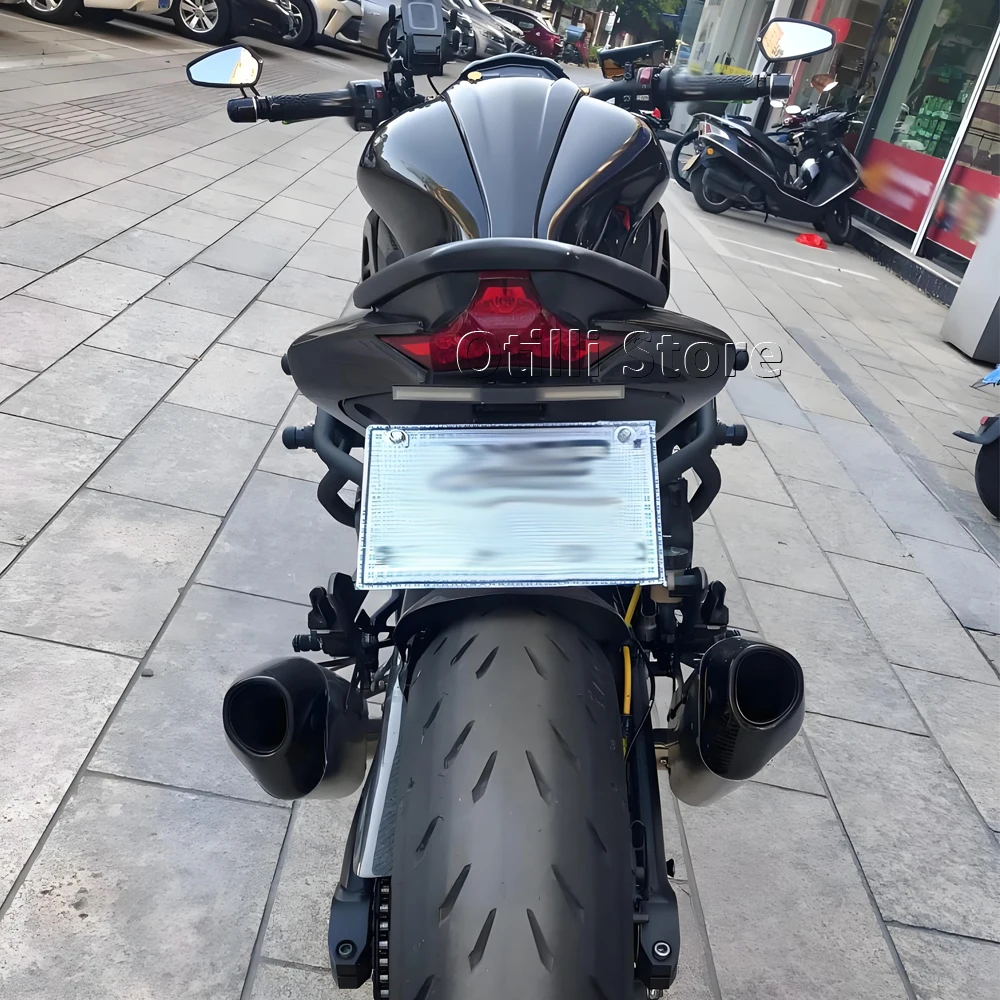 For Kawasaki Z1000 Z 1000 z1000 2018-2023 Motorcycle Adjustable Rear Tail Tidy License Plate Holder Bracket LED Light Accessorie