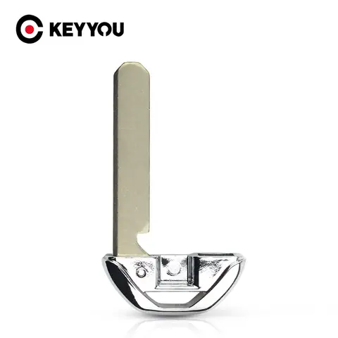 KEYYOU 자동차 스마트 키 원격 열쇠가없는 비상 삽입 블레이드 블랭크 Honda Accord Odysee Civic Crosstour 스마트 비상 키