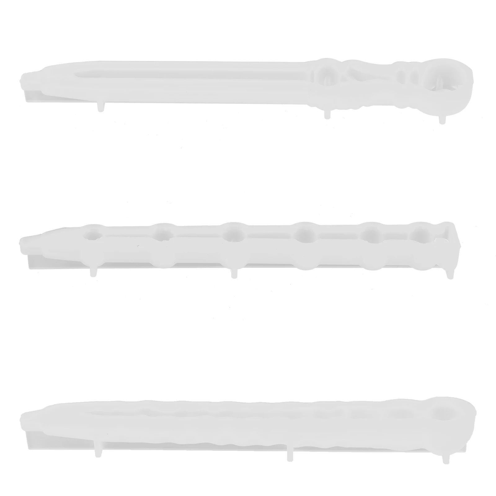

3 Pcs W Mold Ballpoint Pen Casting Epoxy Molds H made DIY Pens Supplies Silicone Craft Resin Nonstick Tools