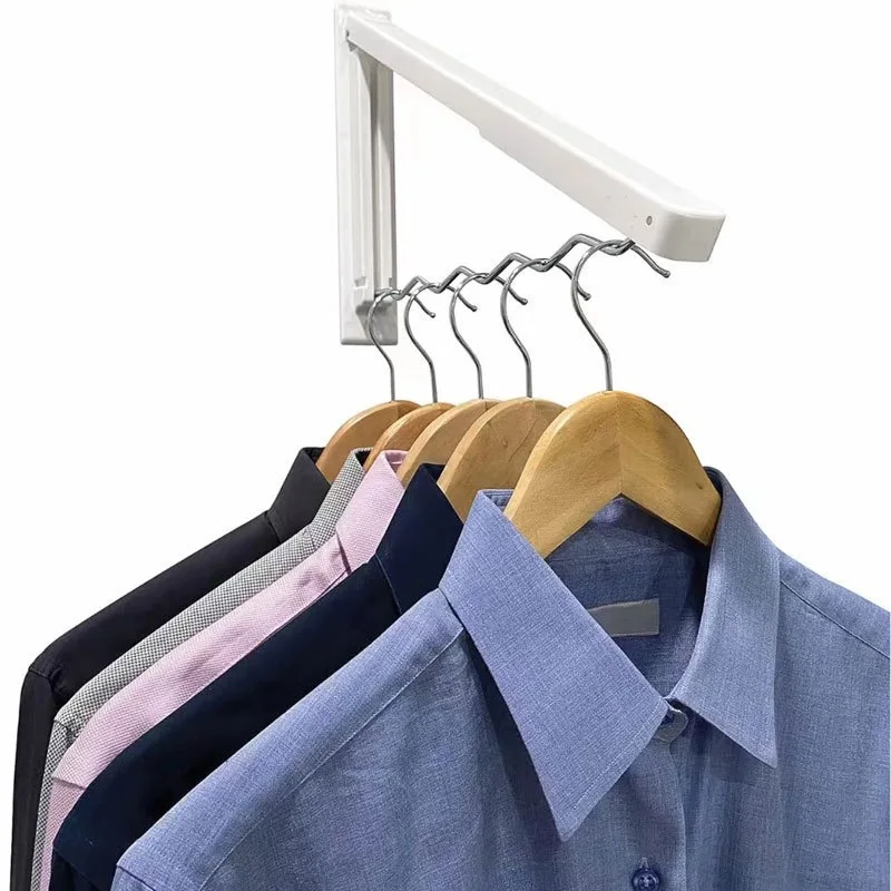 Clothes Hanger Retractable Cloth Drying Rack Folding Wall Mount Indoor Amp Outdoor Space Saving Home Laundry Clothesline