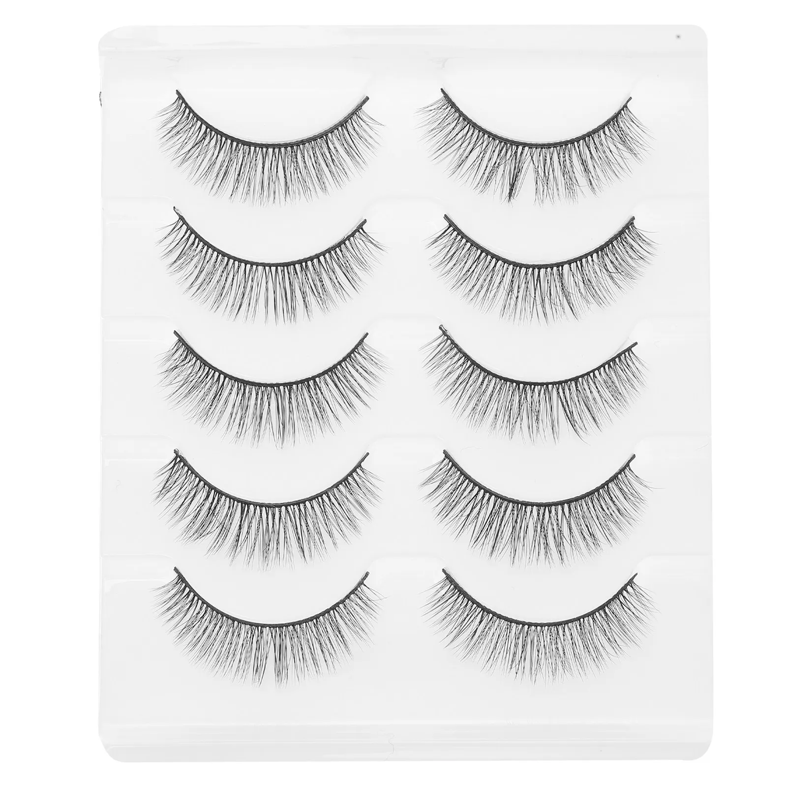 5 Pairs 3D False Eyelashes for Women – Natural Full Lashes, Chemical Fiber, Ideal for Parties & Fashion Shows