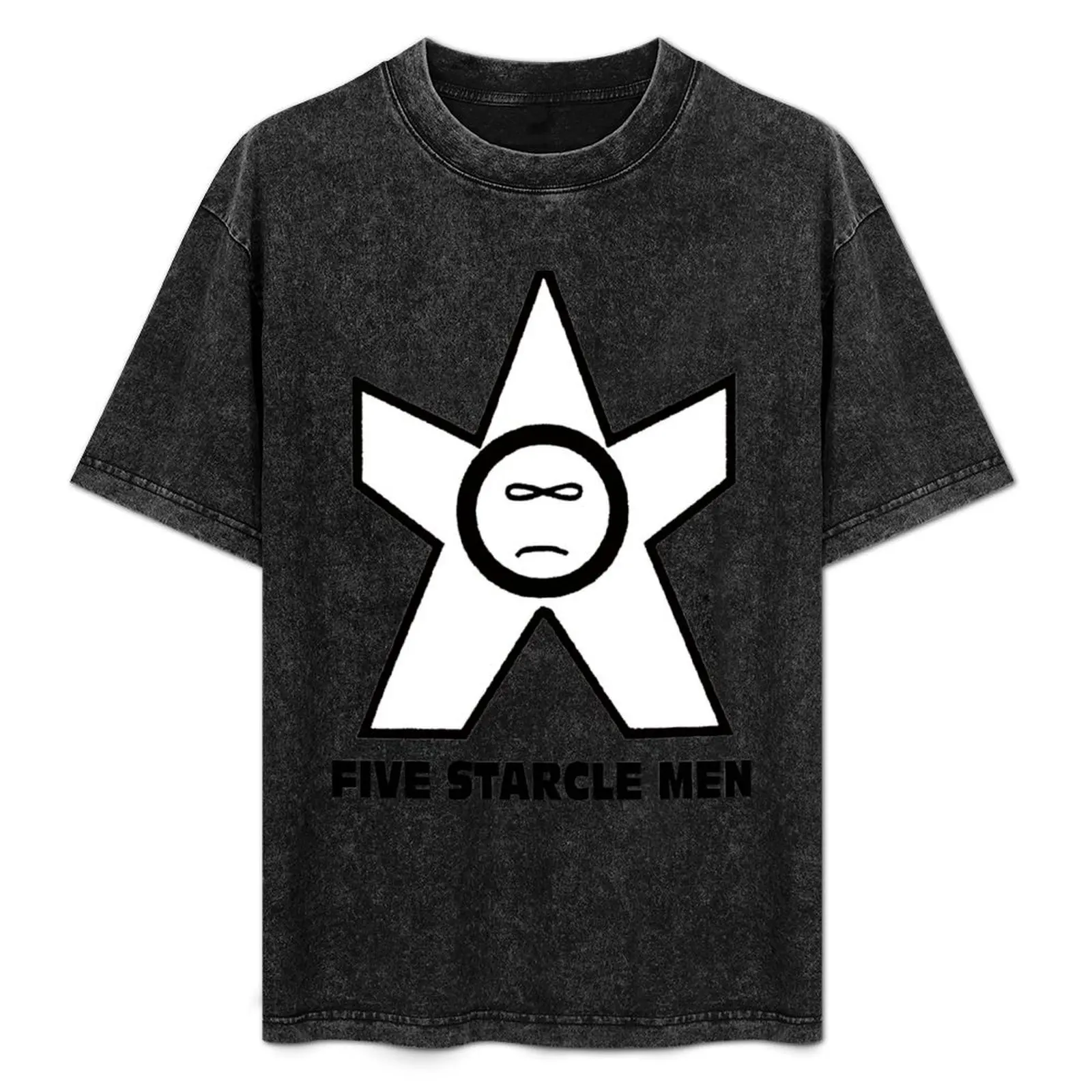 

Five Starcle Men T-Shirt Big Size Simple T-Shirt