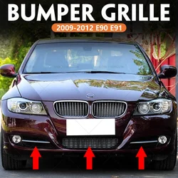 for 2009-2012 E90 E91 BMW 323i 328i 328xi 335d 335i 335xi Front Bumper Grille Trim Mesh 51117138417 51117138418 51117198906