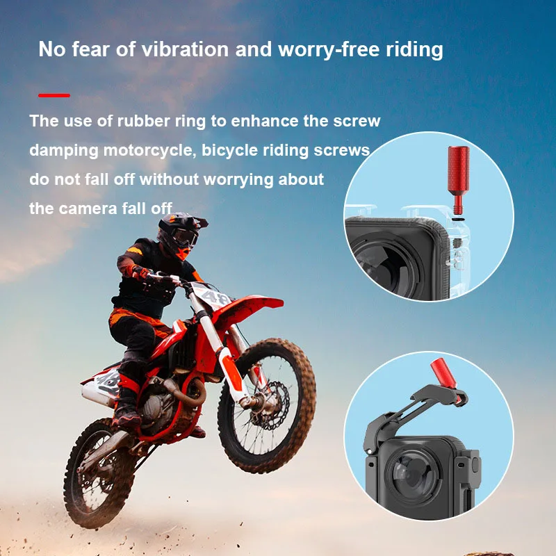 Camera Cage for Insta360 X5 Protective Vlog Camera Frame Aluminum Alloy Magnetic Quick Release Connector with Lens Cover