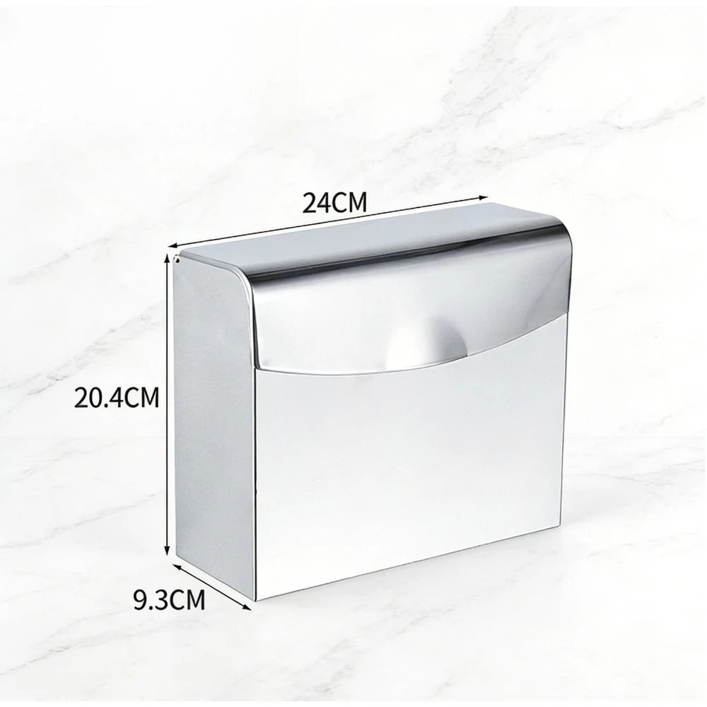 

Держатель для туалетной бумаги из нержавеющей стали 304, водонепроницаемый, черный, крепится на стену, с возможностью использования в качестве подставки для телефона