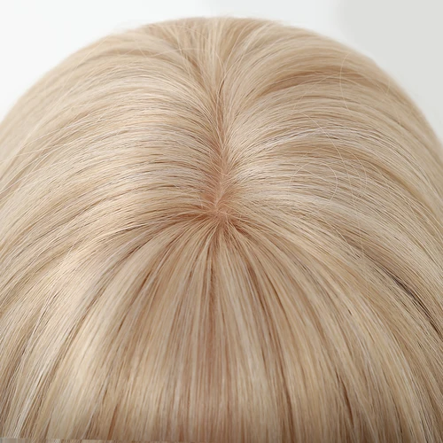 Imagen 2 del producto EASIHAIR pelucas sintéticas rubias largas para mujer, pelucas de pelo Natural de capas rectas con flequillo, pelucas resistentes al calor para uso diario