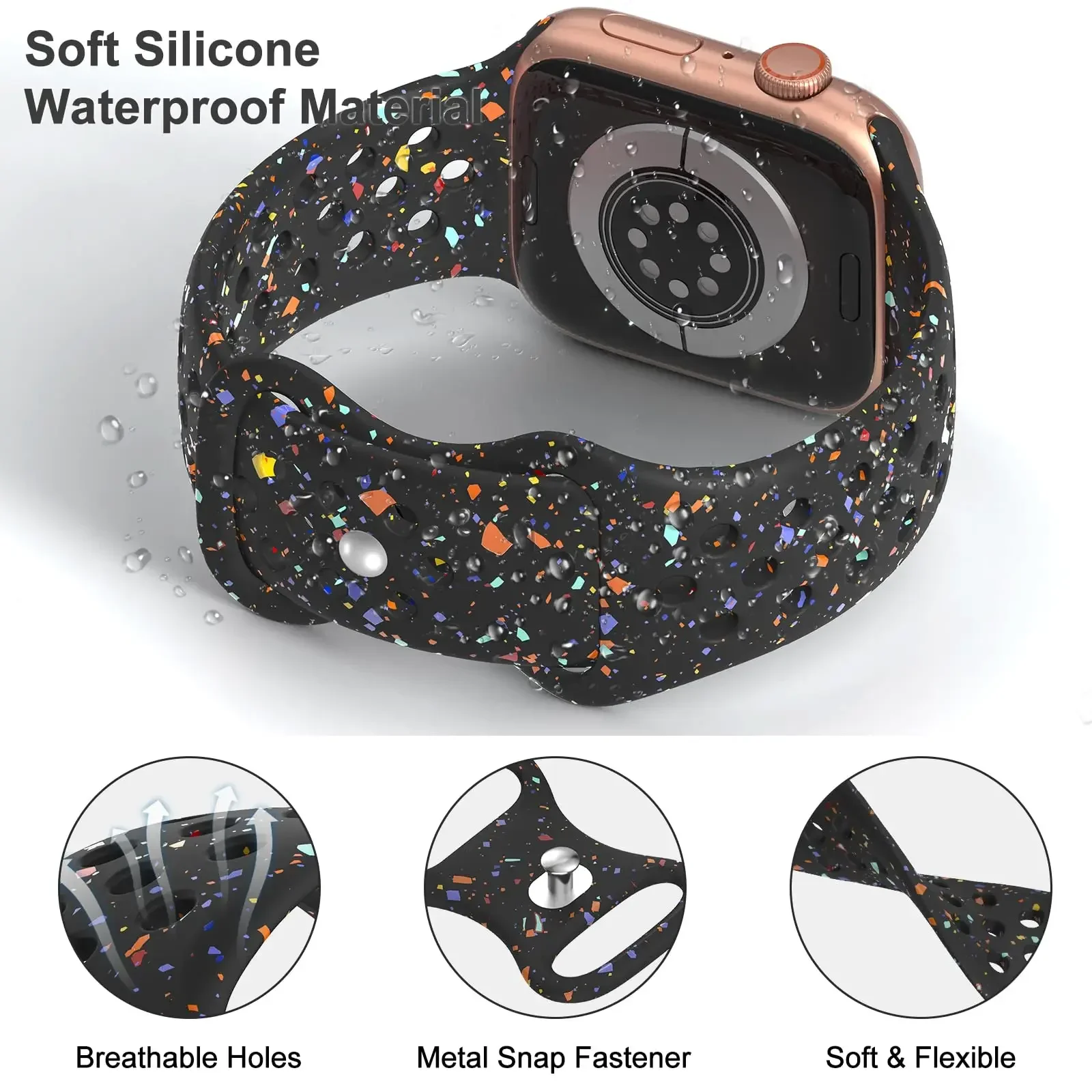 حزام ل سوار ساعة أبل 46 مللي متر 49 مللي متر 44 مللي متر 45 مللي متر 40 مللي متر 41 مللي متر 38 42 مللي متر كوريا تنفس سوار iwatch سلسلة 10 8 SE 7 6 5 9 Ultra