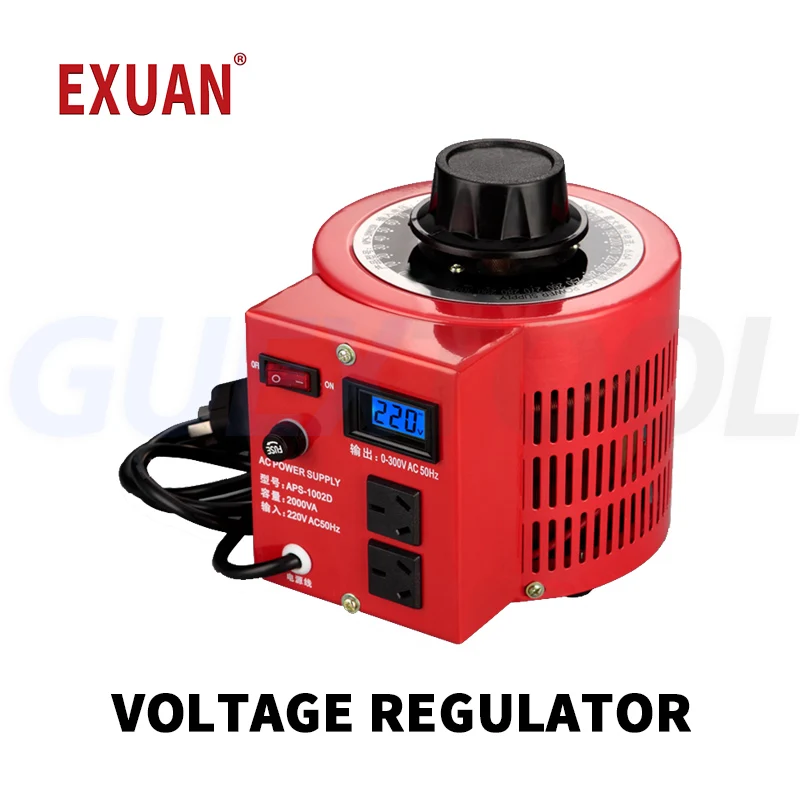 

Voltage Regulator 220V Single-phase Adjustable 0-300V Carbon Brush Transformer AC Voltage Regulator For Fast Voltage Regulation