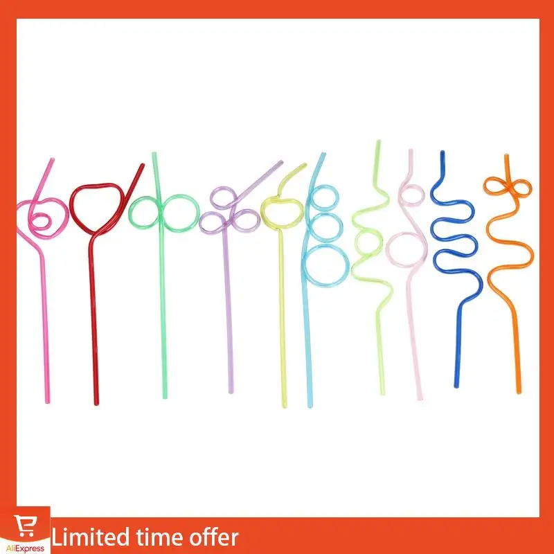 

Fresh Crazy Loop Straws, (Pack Of 50) Crazy Silly Colorful Reusable Drinking Straws Mega Pack BPA And PFOA Free