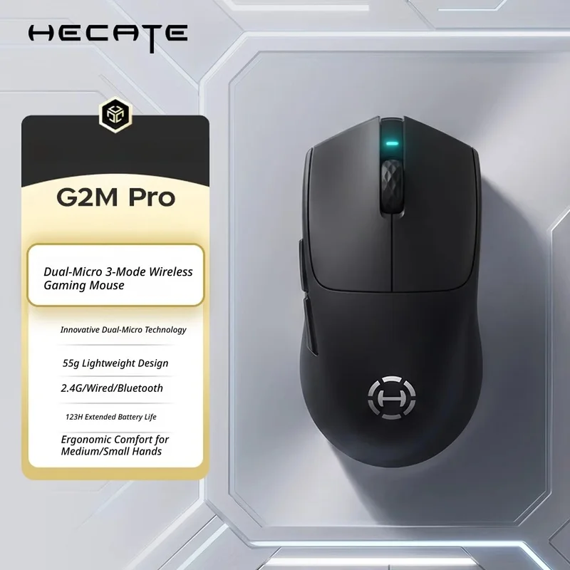 NEW Edifier HECATE G2M Pro 55g Wireless Gaming Mouse Hot Swappable Dual Silent Click Ergonomic for PC Office