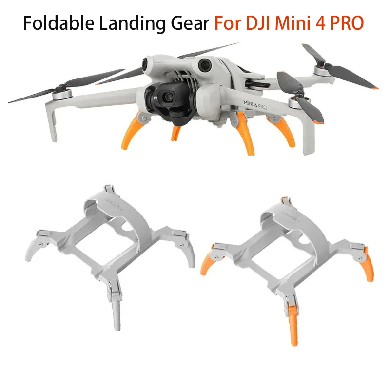 For DJI Mini 4 Pro Foldable Landing Gear Extended Height Leg Support Protector Stand Skid For DJI Mini 4 Pro Drone Accessories